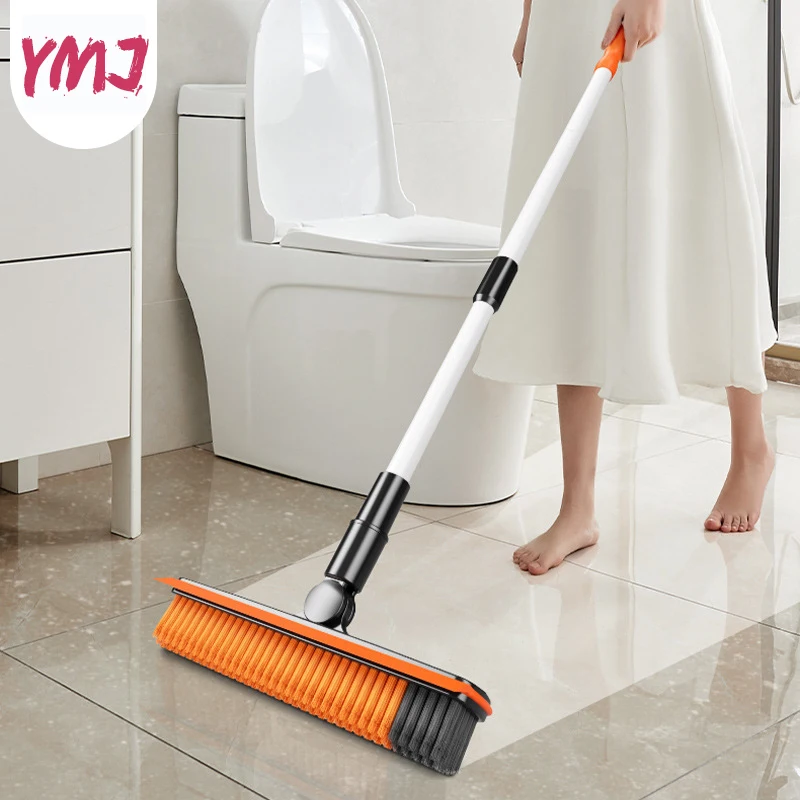 Household Cleaning Brush Floor Scrub Telescopic Iron Poles Bathroom Cleaning Tools Silicone Scraper Toilet Rotary Brush for Tile
Household Cleaning Brush Floor Scrub Telescopic Iron Poles Bathroom Cleaning Tools Silicone Scraper Toilet Rotary Brush for Tile