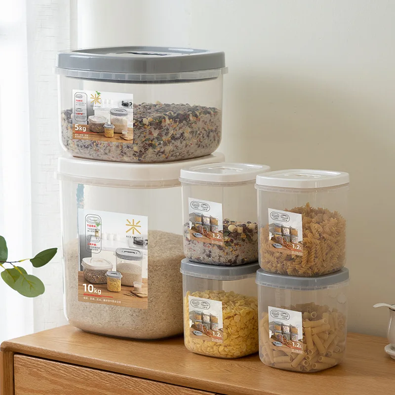 5 10kg Sealed Flour Tank Food Container Airtight Rice Containers Bin with Measuring Cup Cereal Storage Kitchen Canister Sets
5 10kg Sealed Flour Tank Food Container Airtight Rice Containers Bin with Measuring Cup Cereal Storage Kitchen Canister Sets