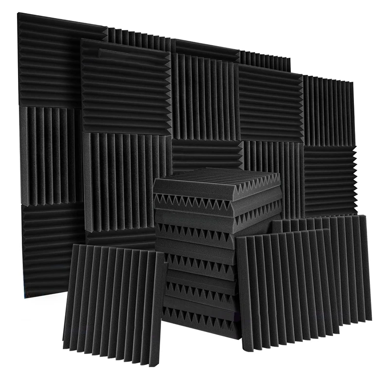 24 Pack Acoustic Panels - 2Inchx12inchx12inch Acoustic Foam Panels Sound Absorbing Panel For Wall Home,Studio And Office
24 Pack Acoustic Panels - 2Inchx12inchx12inch Acoustic Foam Panels Sound Absorbing Panel For Wall Home,Studio And Office