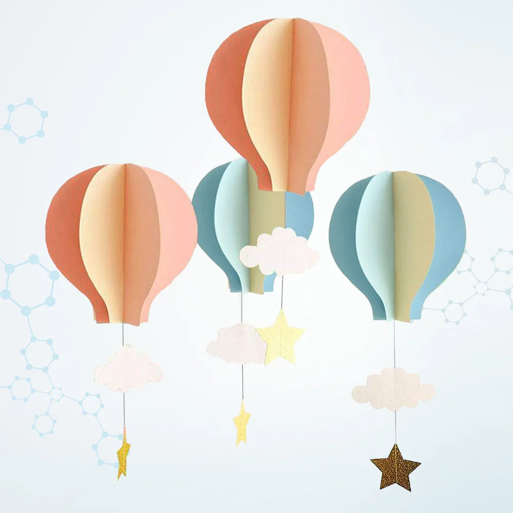 4pcs Kindergarten Window Hanging 3D Paper Hot Air Balloon Cloud Ornaments for Wedding Baby Shower Birthday Party Decorations
4pcs Kindergarten Window Hanging 3D Paper Hot Air Balloon Cloud Ornaments for Wedding Baby Shower Birthday Party Decorations