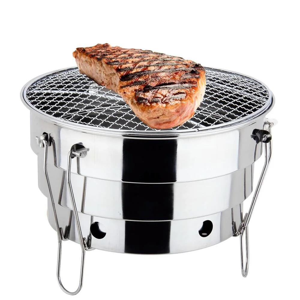 Portable Outdoor BBQ Grill Folding Split Stainless Steel Fire Pit Cooking Supplies Indoor Camping Picnic Charcoal Grill Burner
Portable Outdoor BBQ Grill Folding Split Stainless Steel Fire Pit Cooking Supplies Indoor Camping Picnic Charcoal Grill Burner