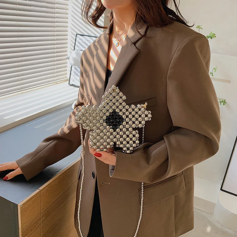 Contrast Fashion Women's Handbag Luxury Designer Beaded Chain Crossbody Bags for Women Trend Brand Pearl Small Shoulder Bag New
Contrast Fashion Women's Handbag Luxury Designer Beaded Chain Crossbody Bags for Women Trend Brand Pearl Small Shoulder Bag New