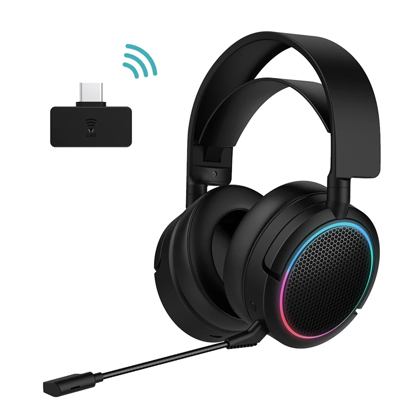 Cross border New 2.4G Wireless 7.1 Stereo Headphones RGB Lighting Effect Noise Cancelling Gaming Headphones
Cross border New 2.4G Wireless 7.1 Stereo Headphones RGB Lighting Effect Noise Cancelling Gaming Headphones