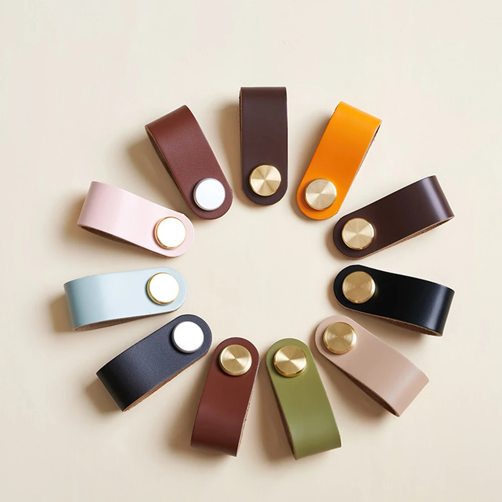 6pcs Furniture Drawer Knob Leather Brass Wardrobe Cupboard Cabinet Handle Door Pulls Single Hole Drawer Pulls Brown
6pcs Furniture Drawer Knob Leather Brass Wardrobe Cupboard Cabinet Handle Door Pulls Single Hole Drawer Pulls Brown