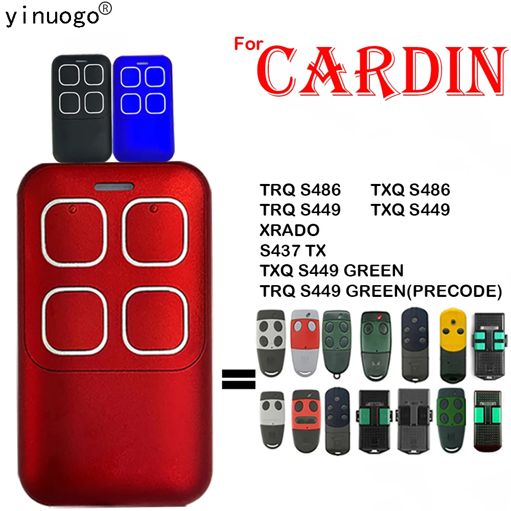 CARDIN TRQ S486 TXQ S486 Пульт дистанционного управления для гаража TRQ S449 TXQ S449 Пульт дистанционного управления для открывания дверей Сменный ключ для ...
CARDIN TRQ S486 TXQ S486 Пульт дистанционного управления для гаража TRQ S449 TXQ S449 Пульт дистанционного управления для открывания дверей Сменный ключ для ...