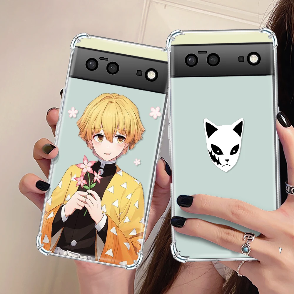 Demon Slayer Case for Pixel 7Pro 7 Silicone Back Shell Covers for Google 6a 6 6Pro Clear Shockproof Back Cover Bumper Fundas
Demon Slayer Case for Pixel 7Pro 7 Silicone Back Shell Covers for Google 6a 6 6Pro Clear Shockproof Back Cover Bumper Fundas