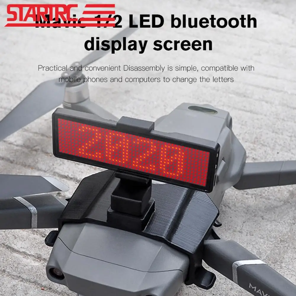STARTRC Mavic Pro / Mavic 2 LED Display Screen Kit Expansion Accessories Bluetooth control For DJI Mavic Pro / Mavic 2 Drone
STARTRC Mavic Pro / Mavic 2 LED Display Screen Kit Expansion Accessories Bluetooth control For DJI Mavic Pro / Mavic 2 Drone
