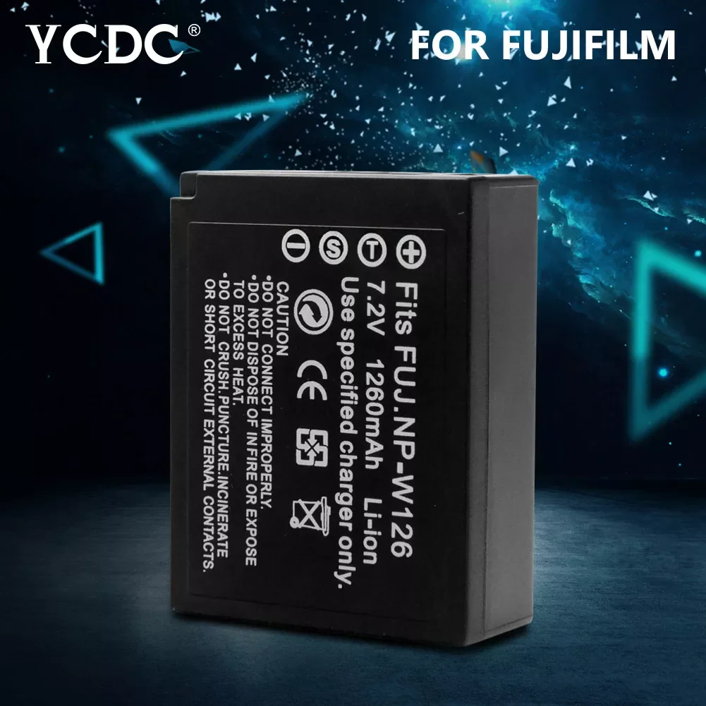 7.2V 1260mAh Batteries NP-W126 For Fujifilm FinePix X-Pro1 HS33EXR HS30EXR HS50EXR X-E1 X-E2 X-A1 X-M1 X-M2 X-T1
7.2V 1260mAh Batteries NP-W126 For Fujifilm FinePix X-Pro1 HS33EXR HS30EXR HS50EXR X-E1 X-E2 X-A1 X-M1 X-M2 X-T1