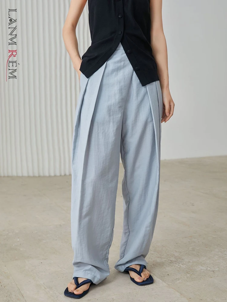 EWQ Minimalism High Waist Wide Leg Pants For Women Solid Straight Office Lady Female Trousers 2023 Autumn New Clothing 26D3154
EWQ Minimalism High Waist Wide Leg Pants For Women Solid Straight Office Lady Female Trousers 2023 Autumn New Clothing 26D3154