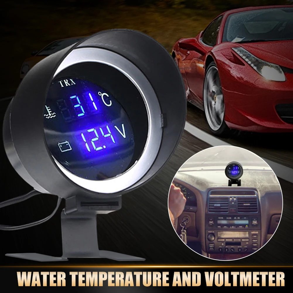 New Water Temperature Voltmeter 2 In 1 Gauge 2 Inch Voltage Water Temp Gauge with Blue Backlit for Motorcycles Cars Accessories
New Water Temperature Voltmeter 2 In 1 Gauge 2 Inch Voltage Water Temp Gauge with Blue Backlit for Motorcycles Cars Accessories
