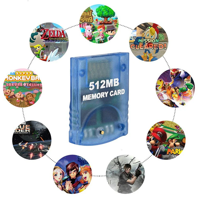 

Practical Memory Card For Nintendo Wii Gamecube GC Game White New The Memory Card For The Wii Console Easy To Use