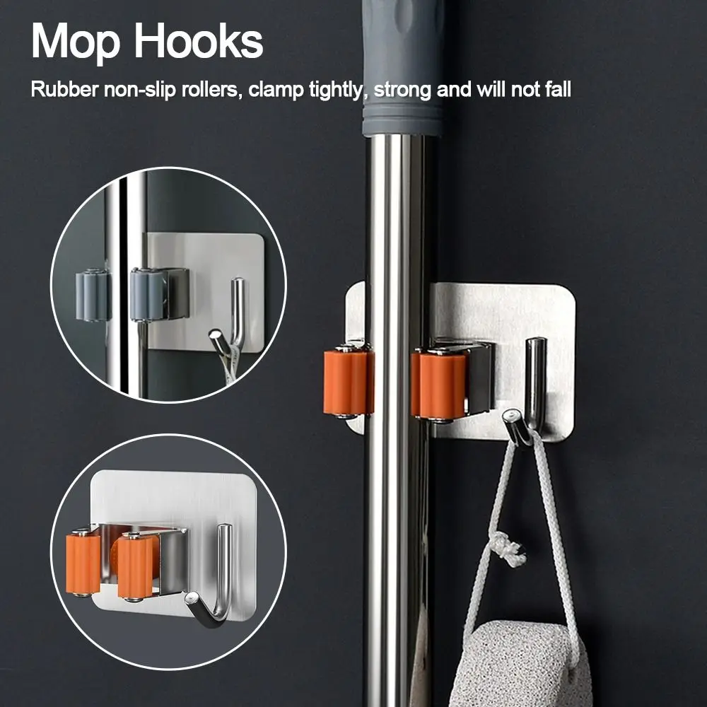 304 Stainless Steel Hooks Wall Mounted Mop Organizer Holder Rack Brush Broom Hanger Mops Rack Hook Kitchen Bathroom Organizer
304 Stainless Steel Hooks Wall Mounted Mop Organizer Holder Rack Brush Broom Hanger Mops Rack Hook Kitchen Bathroom Organizer