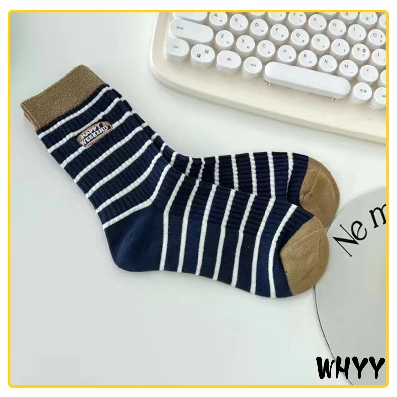 Fashion Men's Socks Casual Striped Streetwear Hip Hop Skateboard Long Socks Cotton Breathable Harajuku Men Male Crew Socks Gifts
Fashion Men's Socks Casual Striped Streetwear Hip Hop Skateboard Long Socks Cotton Breathable Harajuku Men Male Crew Socks Gifts