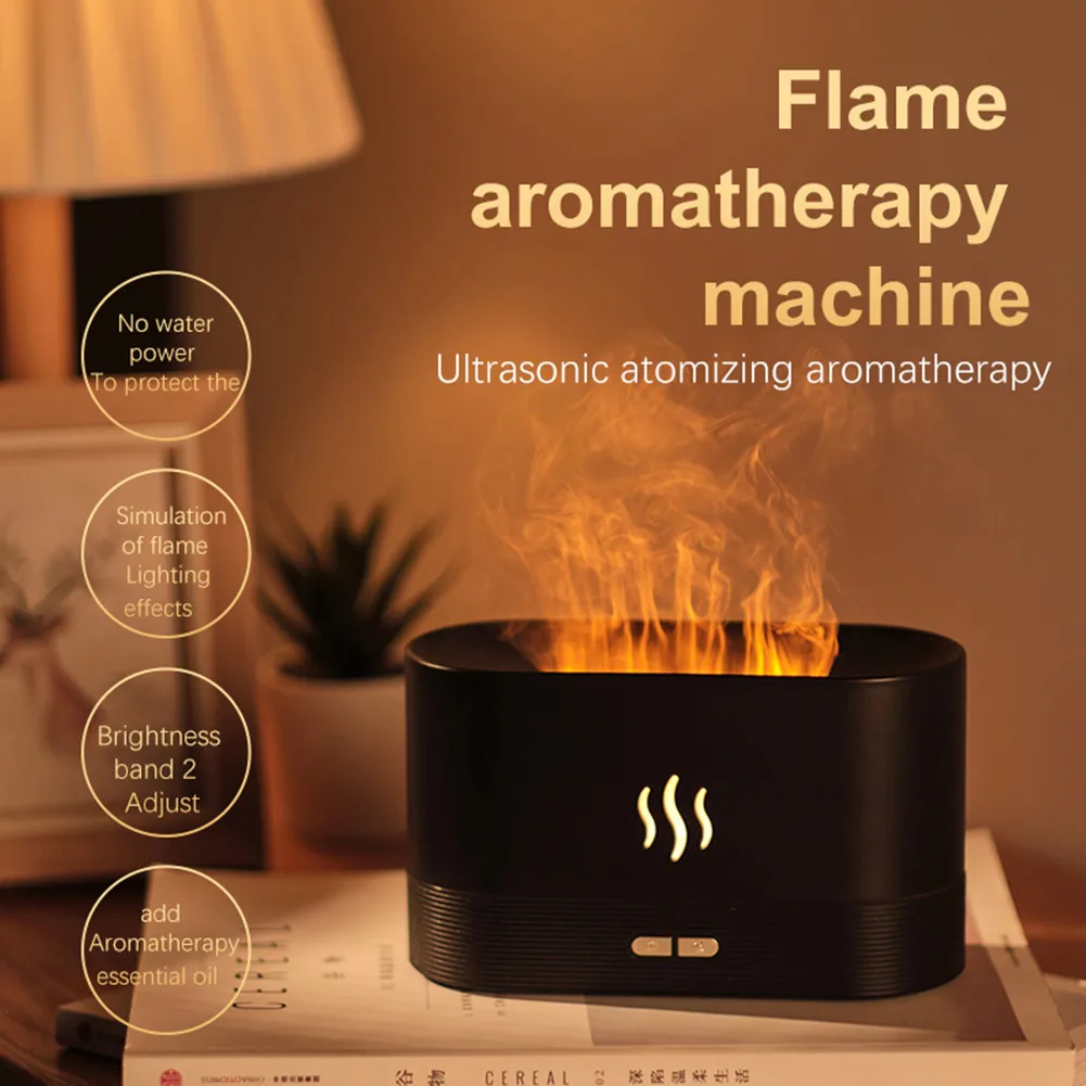 180ml USB Air Humidifier Aroma Oil Diffuser Simulation Flame Ultrasonic Humidifier Air Purifier Cool Mist Sprayer For Home Car
180ml USB Air Humidifier Aroma Oil Diffuser Simulation Flame Ultrasonic Humidifier Air Purifier Cool Mist Sprayer For Home Car