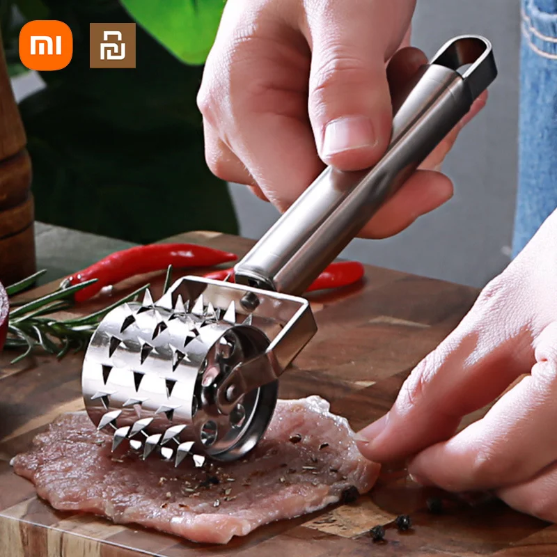Xiaomi Youpin Stainless Steel Meat Tenderizer Chopped Rolling Meat Hammer Steak Knock Edge Steak Pork Masher Cooking Home Tool
Xiaomi Youpin Stainless Steel Meat Tenderizer Chopped Rolling Meat Hammer Steak Knock Edge Steak Pork Masher Cooking Home Tool