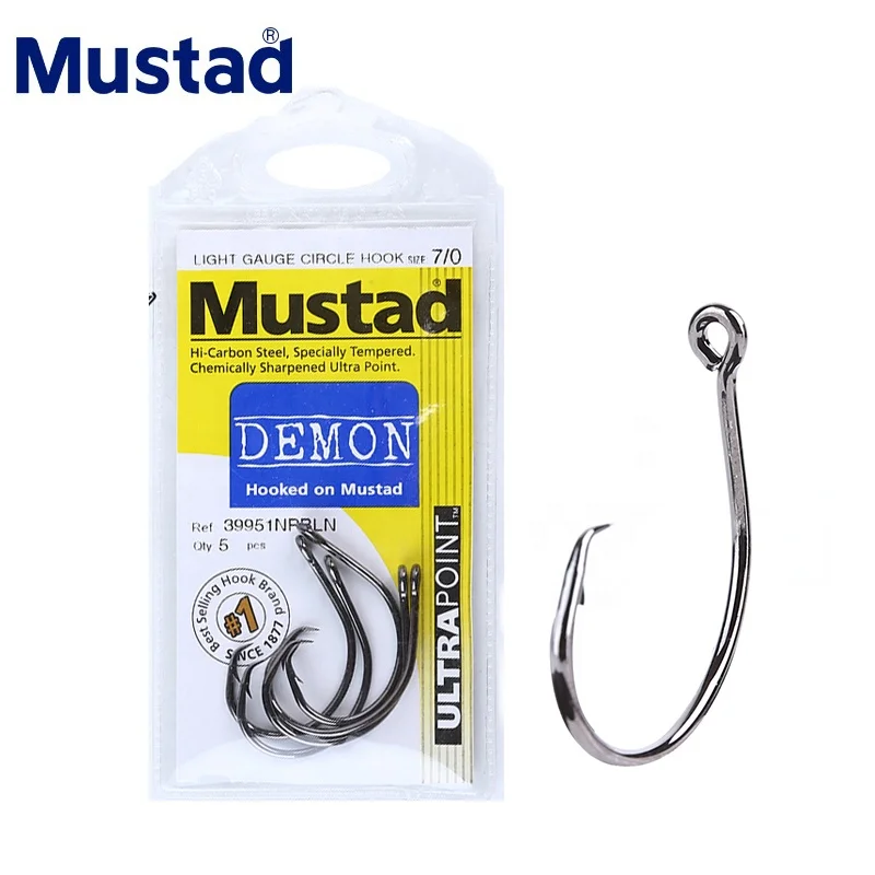 MUSTAD 39951# Fishing Hooks Demon Circle High Carbon Steel Jigging Hook Strong Rust Proof Sea Carp Anzuelos Pesca Norway
MUSTAD 39951# Fishing Hooks Demon Circle High Carbon Steel Jigging Hook Strong Rust Proof Sea Carp Anzuelos Pesca Norway