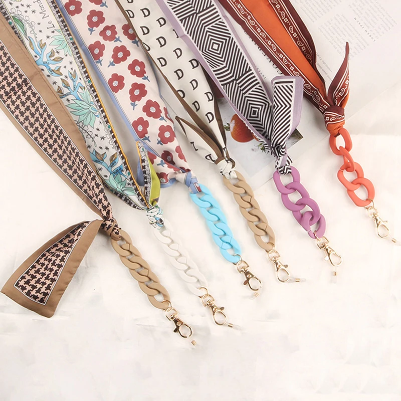 Fashion Acrylic Nylon Rope Windproof Glasses Chain Lanyard Printing Silk Mask Chain Scarf Glamour Neck Strap Glasses Accessories
Fashion Acrylic Nylon Rope Windproof Glasses Chain Lanyard Printing Silk Mask Chain Scarf Glamour Neck Strap Glasses Accessories