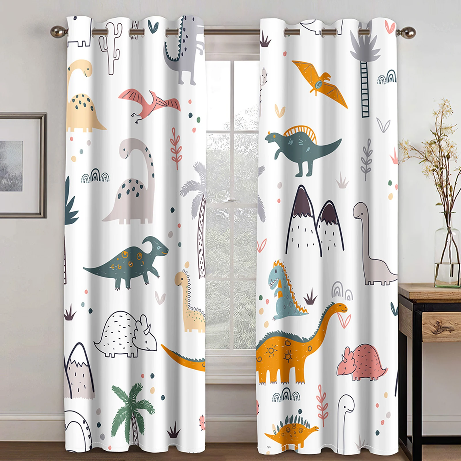 Cartoon Ctue Dinosaur Thin Shading Decoration Dinor Children's Curtains for Living Room Bedroom 2 Pieces Free Shipping Hook
Cartoon Ctue Dinosaur Thin Shading Decoration Dinor Children's Curtains for Living Room Bedroom 2 Pieces Free Shipping Hook