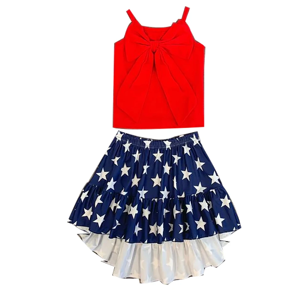 Baby Girls Clothes Suit Brand New Summer Toddler Girl Clothes Red Big Bowknot Vest T-shirt Tops+Shorts Skirt 2Pcs Set
Baby Girls Clothes Suit Brand New Summer Toddler Girl Clothes Red Big Bowknot Vest T-shirt Tops+Shorts Skirt 2Pcs Set