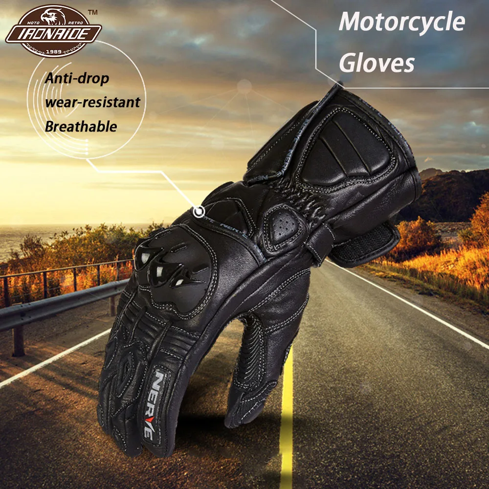 Нескользящие длинные мотоциклетные перчатки с закрытыми пальцами для мужчин и женщин, дышащие мотоциклетные перчатки, износостойкие перча... 
Нескользящие длинные мотоциклетные перчатки с закрытыми пальцами для мужчин и женщин, дышащие мотоциклетные перчатки, износостойкие перча...