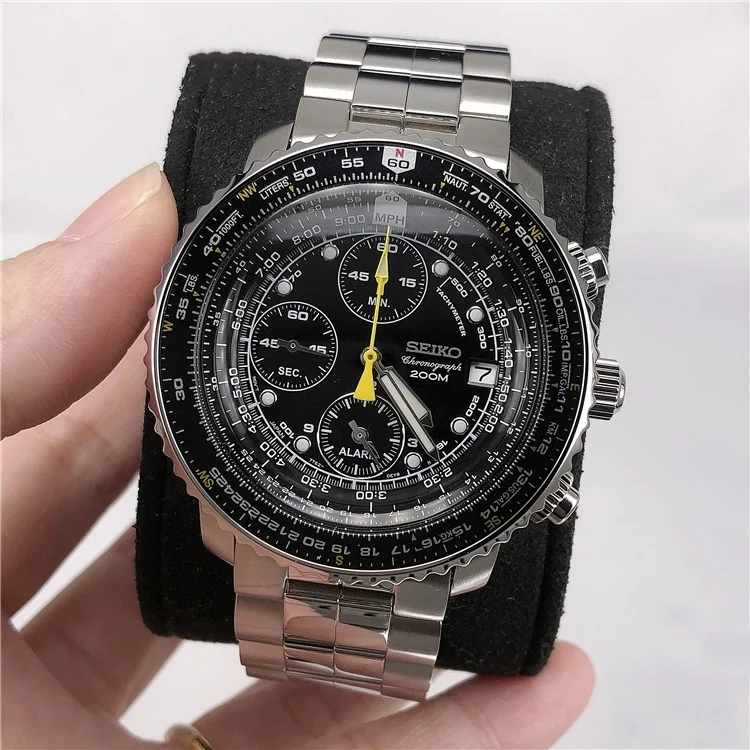 New Seiko Watch Luxury Steel Band Quartz Watch Fashion Business Multifunction Chronograph High Quality Leather Men's Watch
New Seiko Watch Luxury Steel Band Quartz Watch Fashion Business Multifunction Chronograph High Quality Leather Men's Watch
