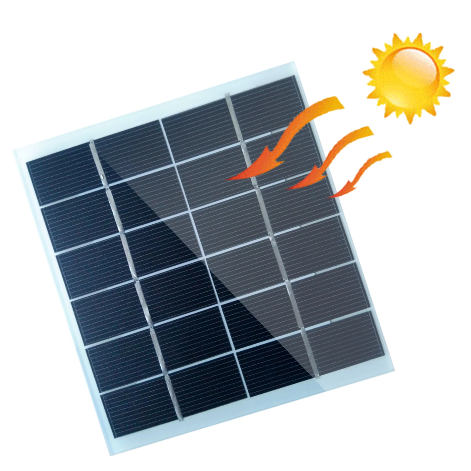 Solar Panel Water Resistant Solar Cells 6v 2w Portable Energy Saving Solar Panel Charger For Outdoor Camping Travel
Solar Panel Water Resistant Solar Cells 6v 2w Portable Energy Saving Solar Panel Charger For Outdoor Camping Travel