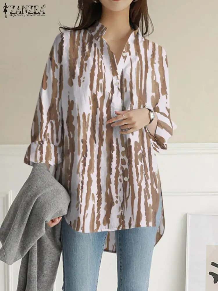 ZANZEA Women Street Fashion OL Shirts 2022 Spring Summer Printed Long Sleeve Tops Tunic Casual Loose Shirt Blusa Femme Oversized
ZANZEA Women Street Fashion OL Shirts 2022 Spring Summer Printed Long Sleeve Tops Tunic Casual Loose Shirt Blusa Femme Oversized