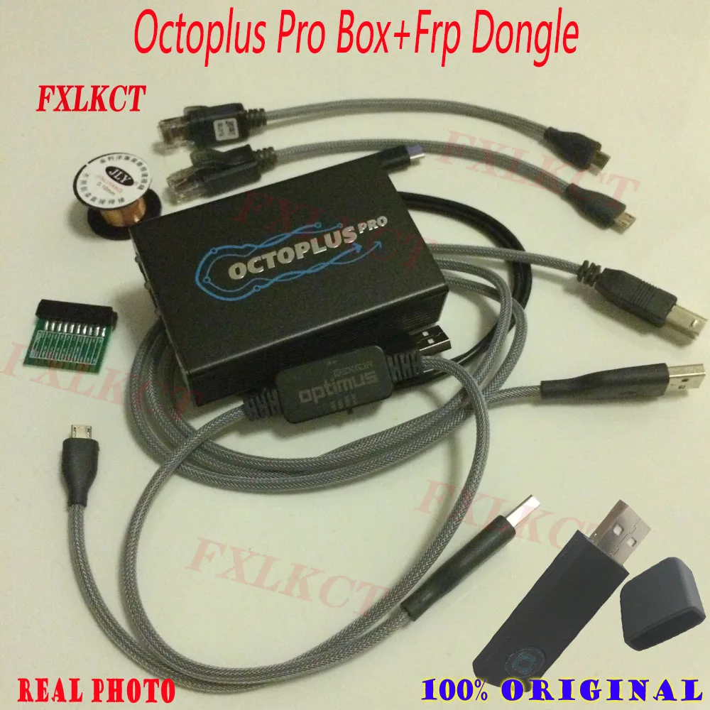 the NEWEST Original Octoplus Pro Box + Cable + Adapter Set+Octoplus FRP Dongle ( Activated for Samsung + LG + eMMC/JTAG )
the NEWEST Original Octoplus Pro Box + Cable + Adapter Set+Octoplus FRP Dongle ( Activated for Samsung + LG + eMMC/JTAG )
