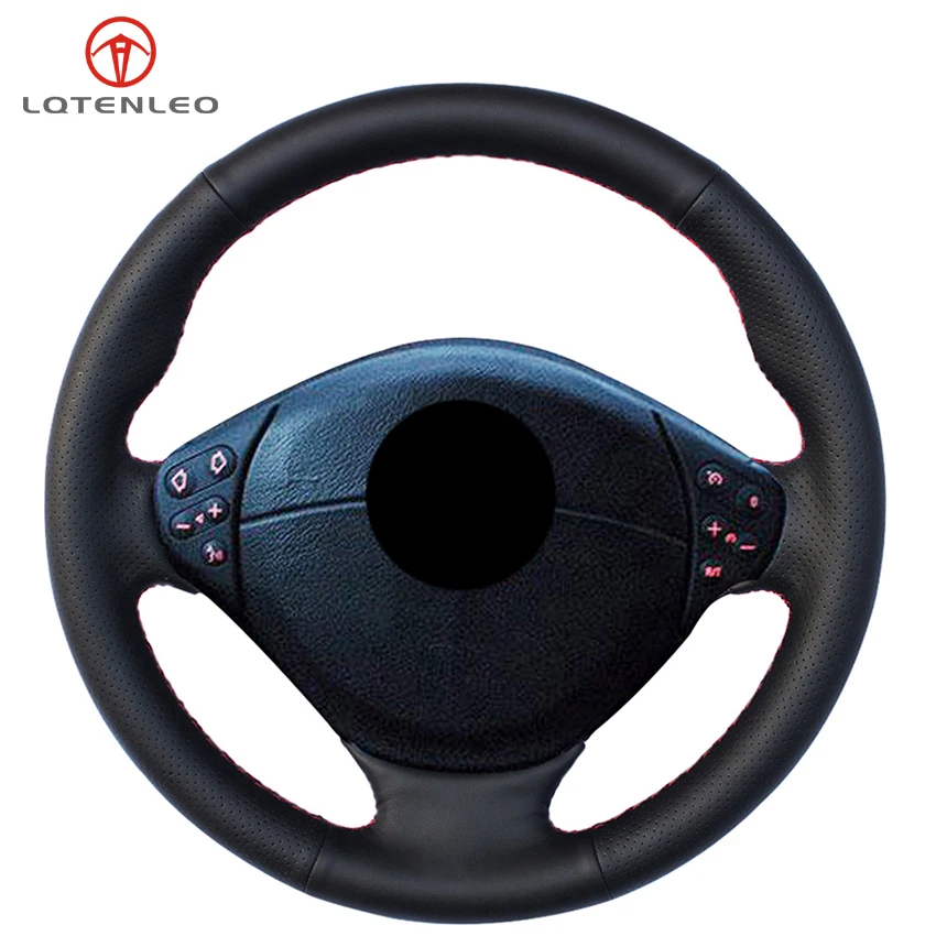 LQTENLEO Car Steering Wheel Cover Black Genuine Leather for BMW M Sport E36 Z3 M3 E36/5 E36/7 E36/8 E31 E39 E38 M5 E39 1995-2002
LQTENLEO Car Steering Wheel Cover Black Genuine Leather for BMW M Sport E36 Z3 M3 E36/5 E36/7 E36/8 E31 E39 E38 M5 E39 1995-2002