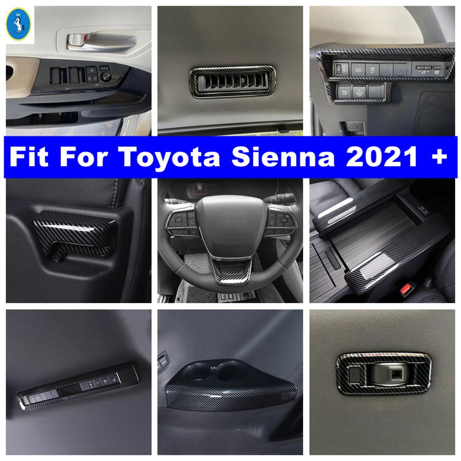 Carbon Fiber Look Interior Refit Kit Pillar A Speaker Lift Button Lights Control Panel Cover Trim For Toyota Sienna 2021 2022
Carbon Fiber Look Interior Refit Kit Pillar A Speaker Lift Button Lights Control Panel Cover Trim For Toyota Sienna 2021 2022