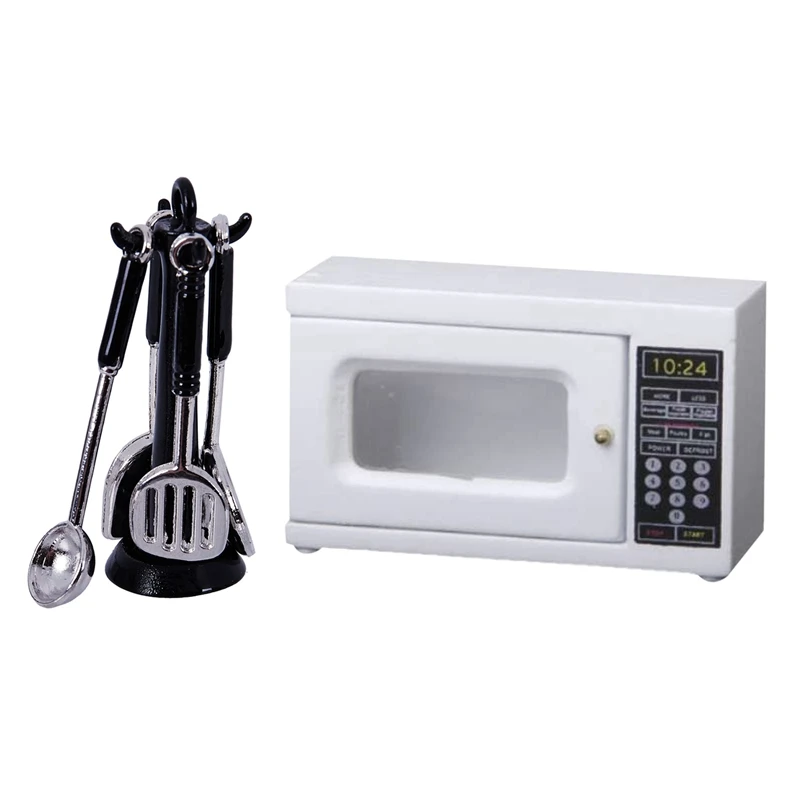 2 Set Dolls House Miniature Accessories: 1 Pcs Microwave White & 1 Set Shovel Kitchenware Cookware Set
2 Set Dolls House Miniature Accessories: 1 Pcs Microwave White & 1 Set Shovel Kitchenware Cookware Set