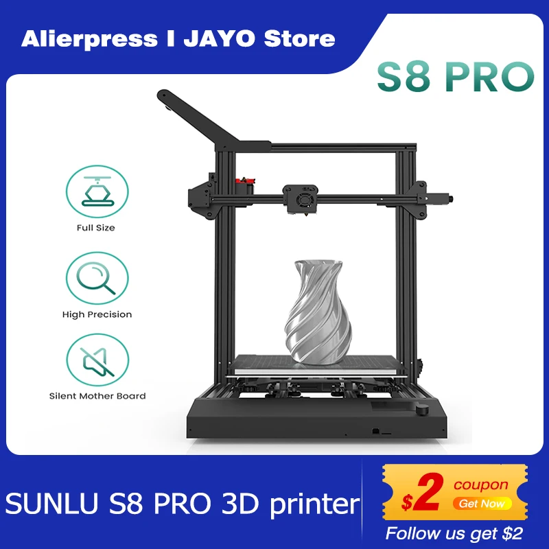 3D-принтер SUNLU S8 PRO FDM, 310x310x400 мм, поддержка пла/ПЭТГ/ТПУ/АБС нити, 2 года гарантии, гарантия качества
3D-принтер SUNLU S8 PRO FDM, 310x310x400 мм, поддержка пла/ПЭТГ/ТПУ/АБС нити, 2 года гарантии, гарантия качества
