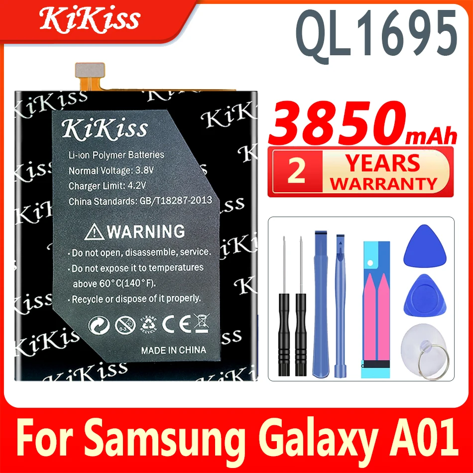 

KiKiss Replacement Phone Battery QL1695 QL 1695 For Samsung Galaxy A01 Mobile phone Batteries