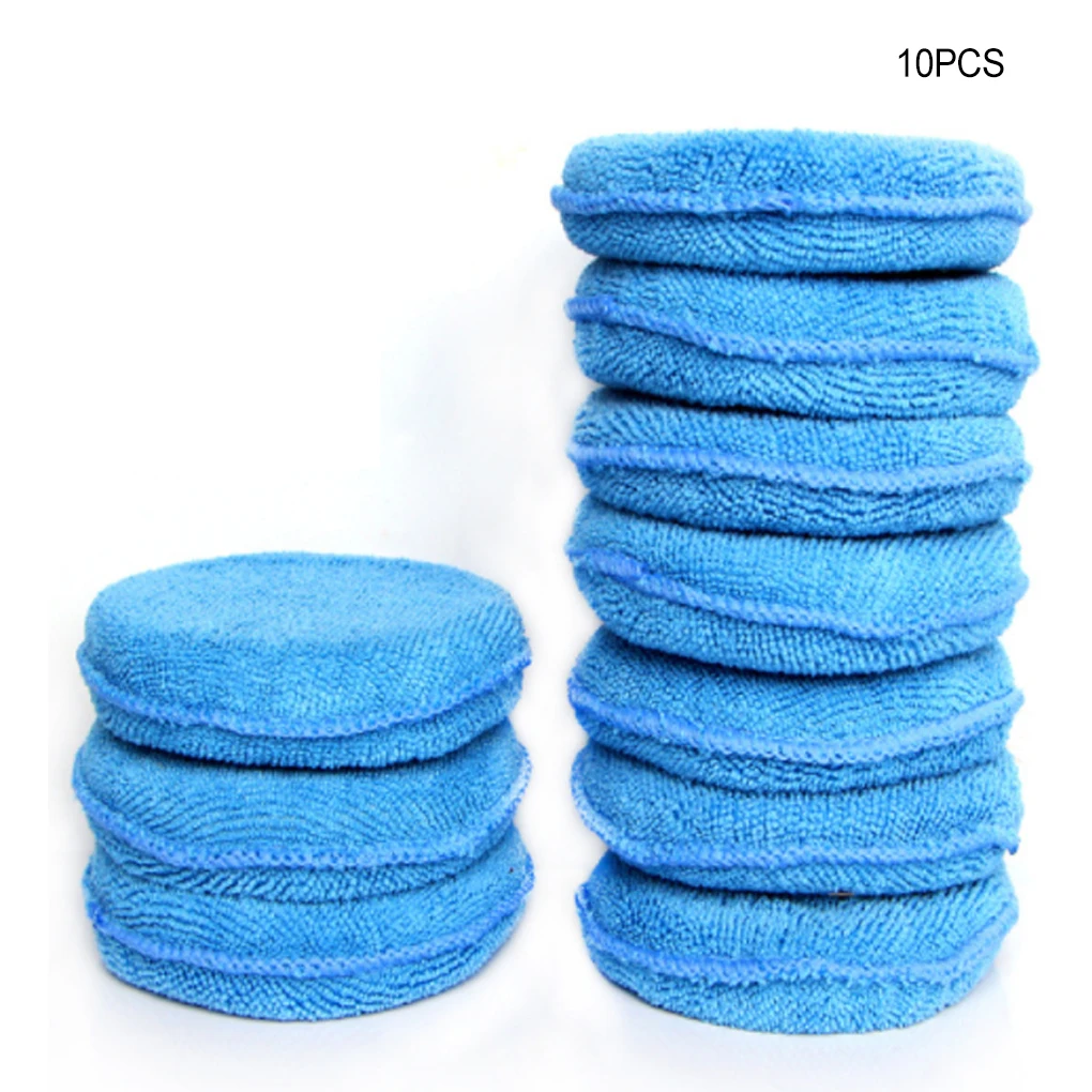 10Pcs Car Microfiber Waxing Easy Cleaning Round Sponge Reusable Applicator 5-Inch Polishing Pad Home Detailing
10Pcs Car Microfiber Waxing Easy Cleaning Round Sponge Reusable Applicator 5-Inch Polishing Pad Home Detailing