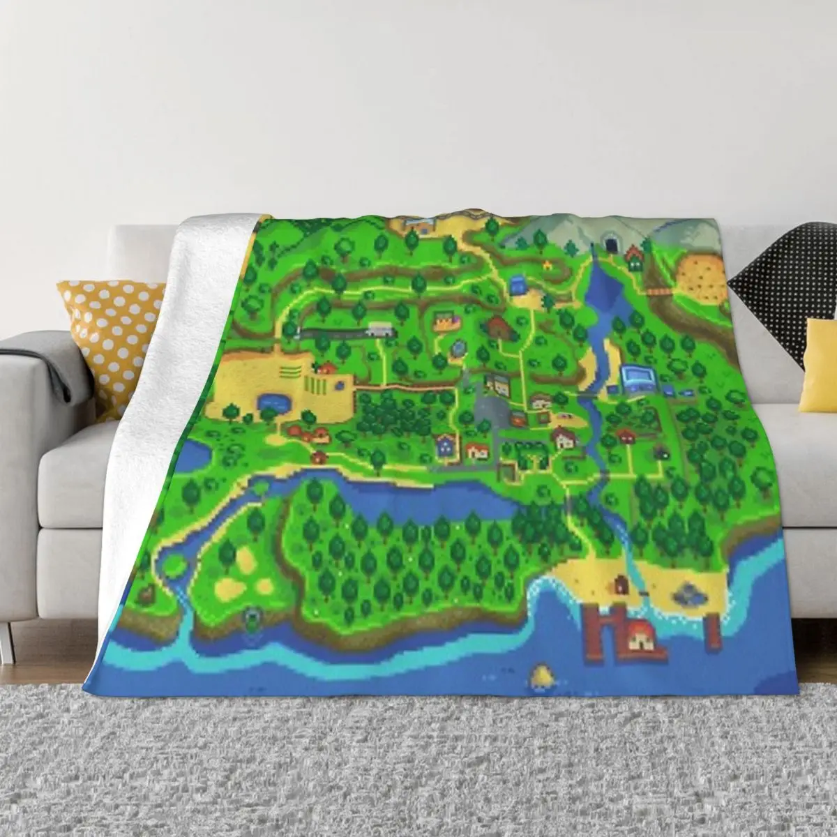 Фланелевое Одеяло Stardew Valley Map, мультяшное аниме одеяло на заказ, покрывало для кровати, дивана, дивана, покрывало 150*125 см
Фланелевое Одеяло Stardew Valley Map, мультяшное аниме одеяло на заказ, покрывало для кровати, дивана, дивана, покрывало 150*125 см