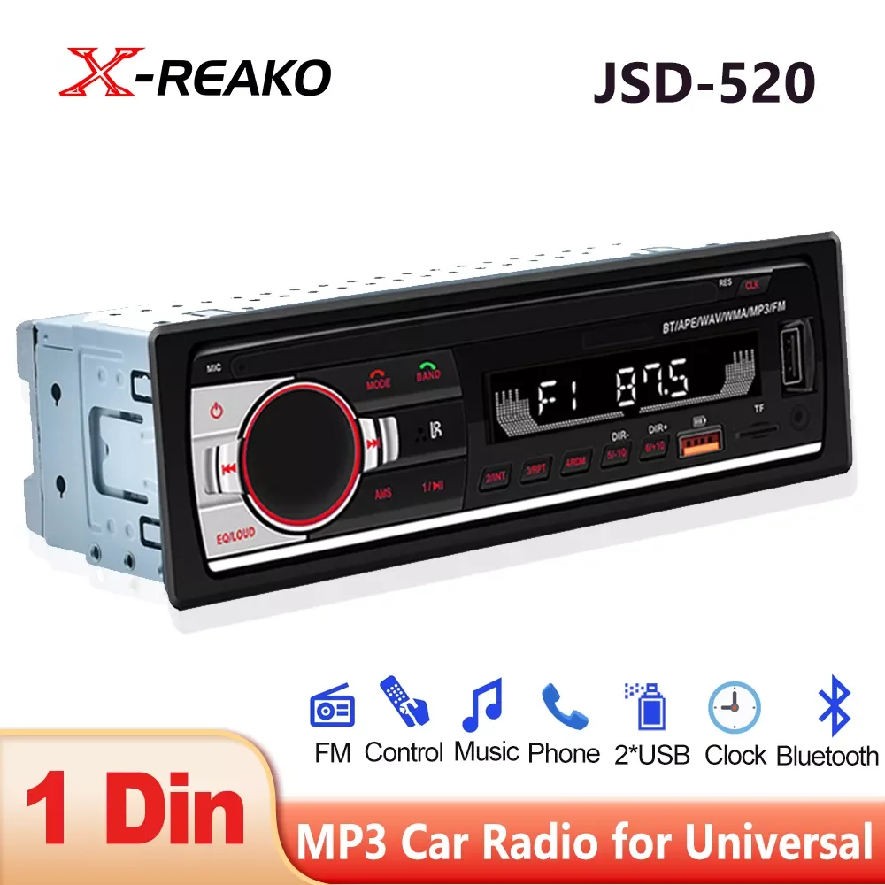NEW2023 JSD-520 Car Radio 1Din FM MP3 Player Audio Stereo AUX Input USB/SD Charging Function with Remote Control In Dash Music
NEW2023 JSD-520 Car Radio 1Din FM MP3 Player Audio Stereo AUX Input USB/SD Charging Function with Remote Control In Dash Music