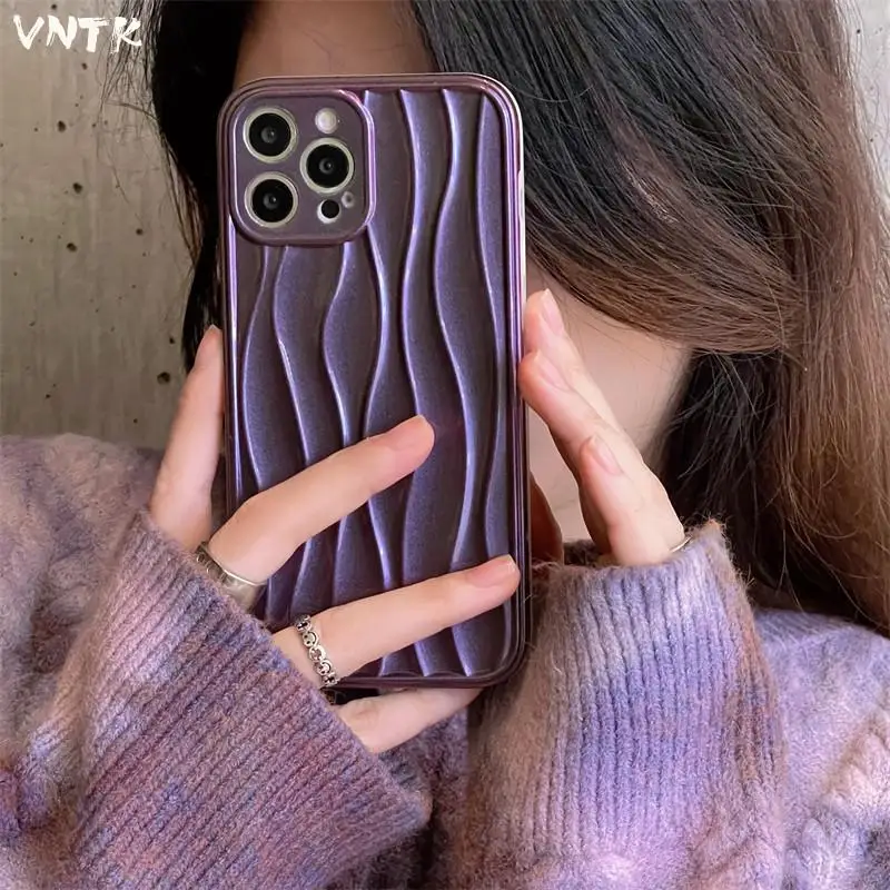 Simple Three-dimensional Laser Water Ripple Female Phone Cover Case For Iphone 14 13 12 11 Pro Max Anti-fall Soft Coque Fundas
Simple Three-dimensional Laser Water Ripple Female Phone Cover Case For Iphone 14 13 12 11 Pro Max Anti-fall Soft Coque Fundas