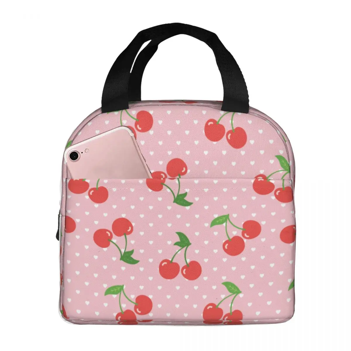 Lunch Bags for Men Women Pink Heart Cherry Thermal Cooler Portable Picnic Red Fruit Oxford Lunch Box Food Bag
Lunch Bags for Men Women Pink Heart Cherry Thermal Cooler Portable Picnic Red Fruit Oxford Lunch Box Food Bag