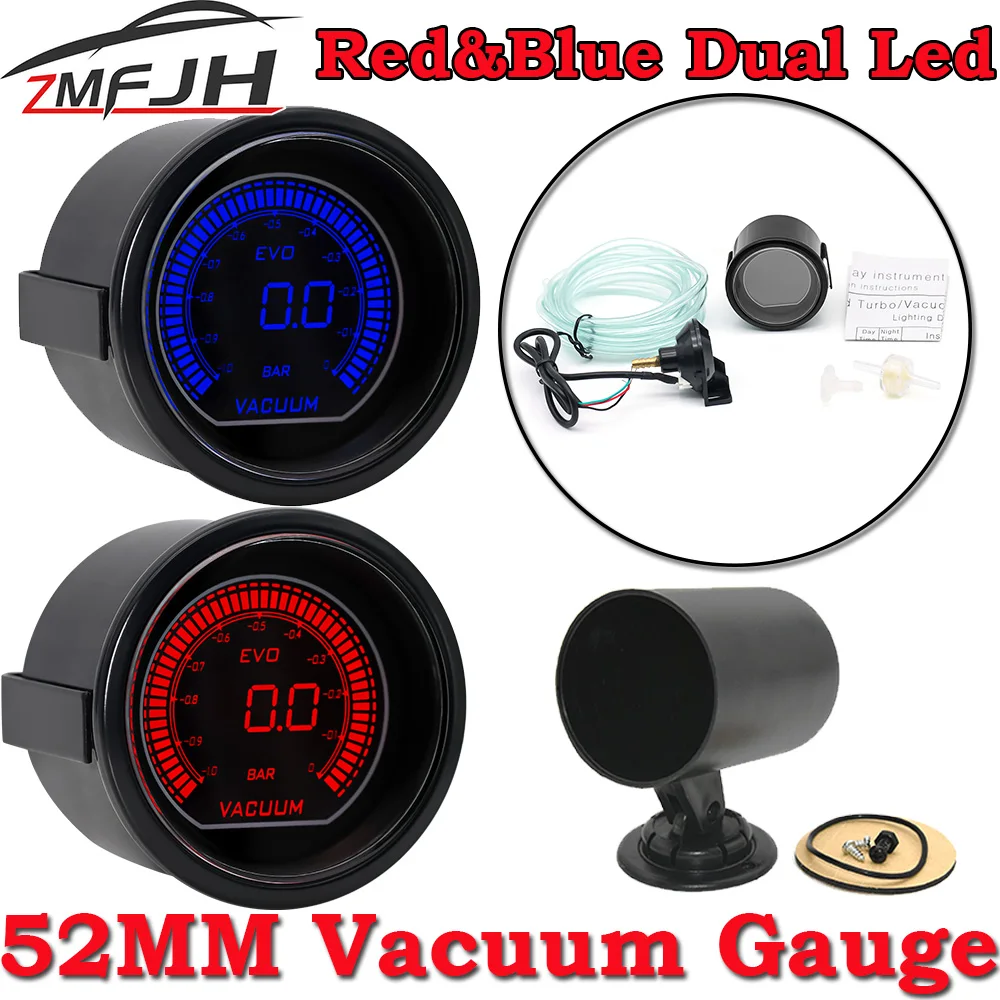 AD Red&Blue Dual Led Car Gauge 2" 52mm Bar Vacuum Gauge -1~0 Bar Bar Vacuum Press Meter for 12V Gasoline Engine Car Single Pod
AD Red&Blue Dual Led Car Gauge 2" 52mm Bar Vacuum Gauge -1~0 Bar Bar Vacuum Press Meter for 12V Gasoline Engine Car Single Pod