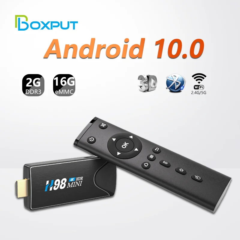 H98 MINI 4K 3D HD Wireless TV Stick Allwinner H313 2GB 16GB Android 10 Smart TV Box 2.4G 5.8G WIFI Global Version Media Players
H98 MINI 4K 3D HD Wireless TV Stick Allwinner H313 2GB 16GB Android 10 Smart TV Box 2.4G 5.8G WIFI Global Version Media Players