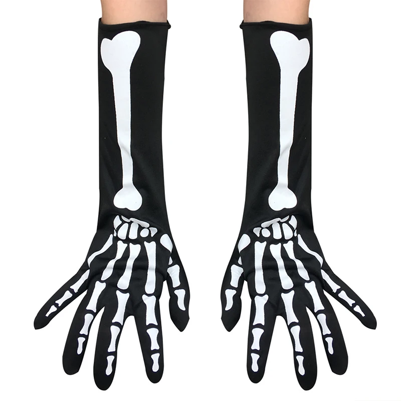 Skeleton Middle Long Gloves Costume Cosplay Halloween Gloves Full Fingers Skull Mittens Horror Skull Claw Bone Horror Mittens
Skeleton Middle Long Gloves Costume Cosplay Halloween Gloves Full Fingers Skull Mittens Horror Skull Claw Bone Horror Mittens