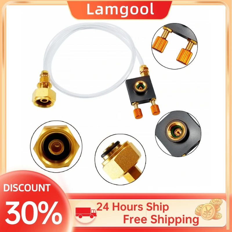 Outdoor Camping Gas Stove Propane Refill Adapter Gas Flat Cylinder Tank Coupler Adaptor Gas Charging with Pressure Relief Valve
Outdoor Camping Gas Stove Propane Refill Adapter Gas Flat Cylinder Tank Coupler Adaptor Gas Charging with Pressure Relief Valve