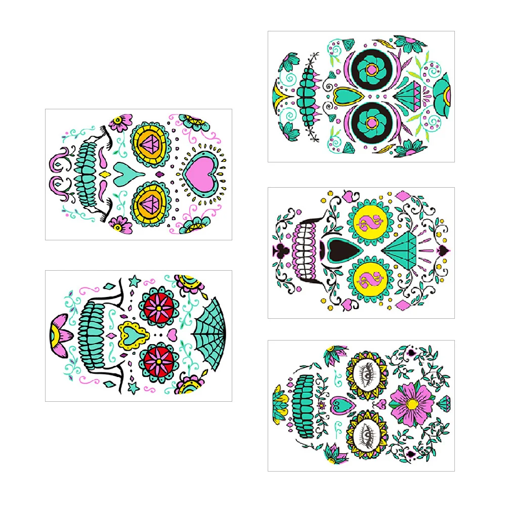 5 Sheets Tattoo Stickers Halloween Face Tattoos Fake Pvc Temporary Decals Luminous Glow the dark 1 cent
5 Sheets Tattoo Stickers Halloween Face Tattoos Fake Pvc Temporary Decals Luminous Glow the dark 1 cent