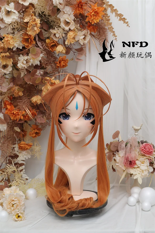 (Belldandy) Full head super sweet female resin crossdressing BJD Doll kig cosplay kigurumi mask 
(Belldandy) Full head super sweet female resin crossdressing BJD Doll kig cosplay kigurumi mask