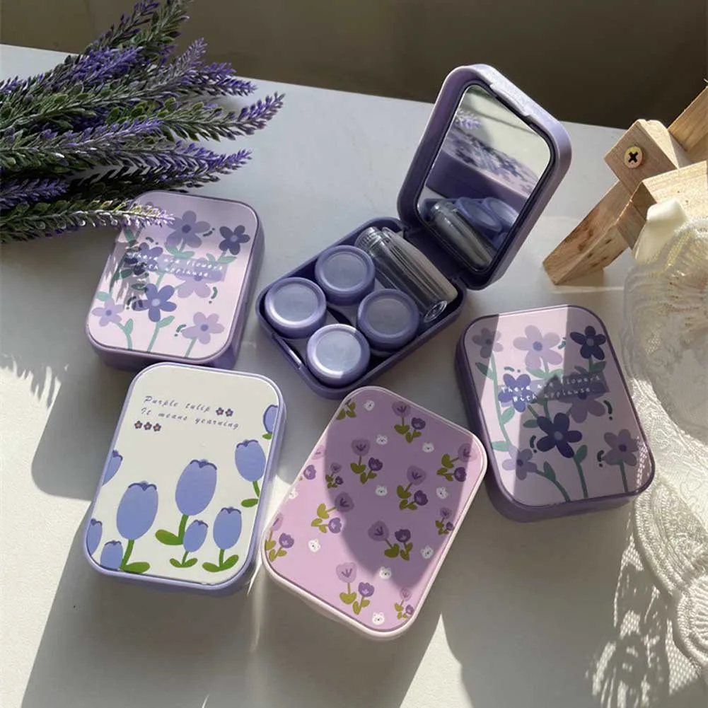 1 Piece Of Contact Lens Korean Beauty Purple Tulip Contact Lens Box With Mirror Portable Companion Box Nursing Box Exquisite
1 Piece Of Contact Lens Korean Beauty Purple Tulip Contact Lens Box With Mirror Portable Companion Box Nursing Box Exquisite