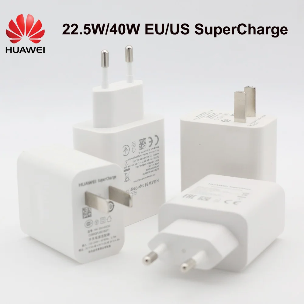 Original EU/US Huawei P30 Pro Fast Charger 40W 22.5W Supercharge 5A USB Type C Cable For P20 P30 P40 Mate 30 Pro X20 Nova 5 5T 6
Original EU/US Huawei P30 Pro Fast Charger 40W 22.5W Supercharge 5A USB Type C Cable For P20 P30 P40 Mate 30 Pro X20 Nova 5 5T 6