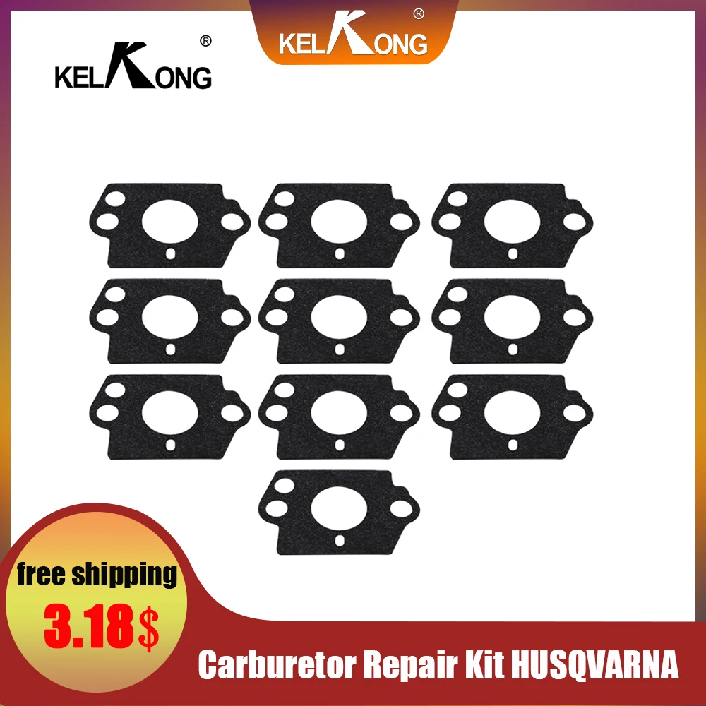 KELKONG 10pcs Carburetor Gasket Kit For HUSQVARNA 124L 125B 125BX 125L 125LD 128C 128CD 128L 128LD 128LDX 128R 128DJX Trimmer
KELKONG 10pcs Carburetor Gasket Kit For HUSQVARNA 124L 125B 125BX 125L 125LD 128C 128CD 128L 128LD 128LDX 128R 128DJX Trimmer