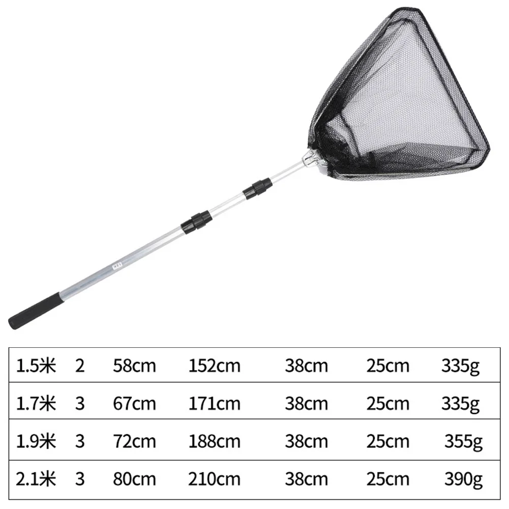 Retractable Triangular Fishing Net with Soft and Lightweight Net and Aluminum Alloy Handle Ideal for Catch and Release Fishing
Retractable Triangular Fishing Net with Soft and Lightweight Net and Aluminum Alloy Handle Ideal for Catch and Release Fishing