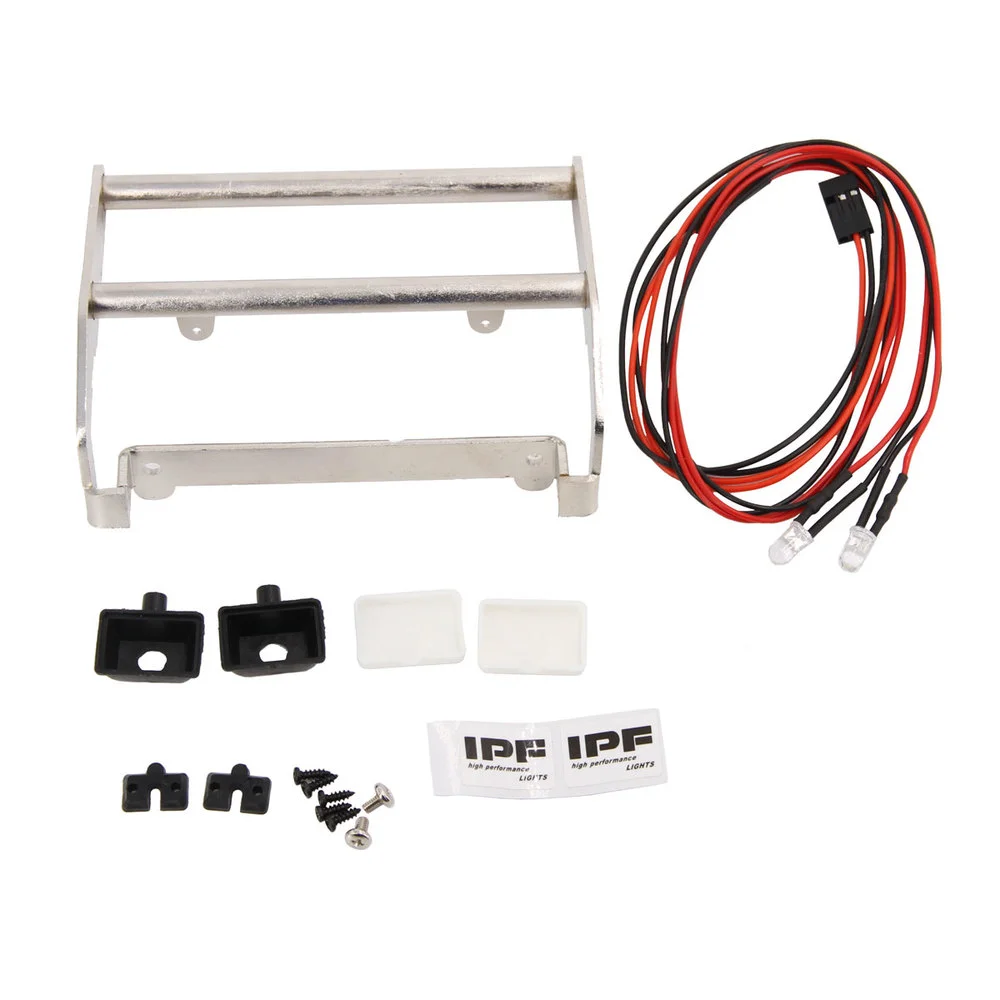 RC Front Bumper Stainless Steel With LED Light Anti Collision Bumper RC Crawler For Bronco 82046-4 Ford Traxxas TRX4 RC Car
RC Front Bumper Stainless Steel With LED Light Anti Collision Bumper RC Crawler For Bronco 82046-4 Ford Traxxas TRX4 RC Car