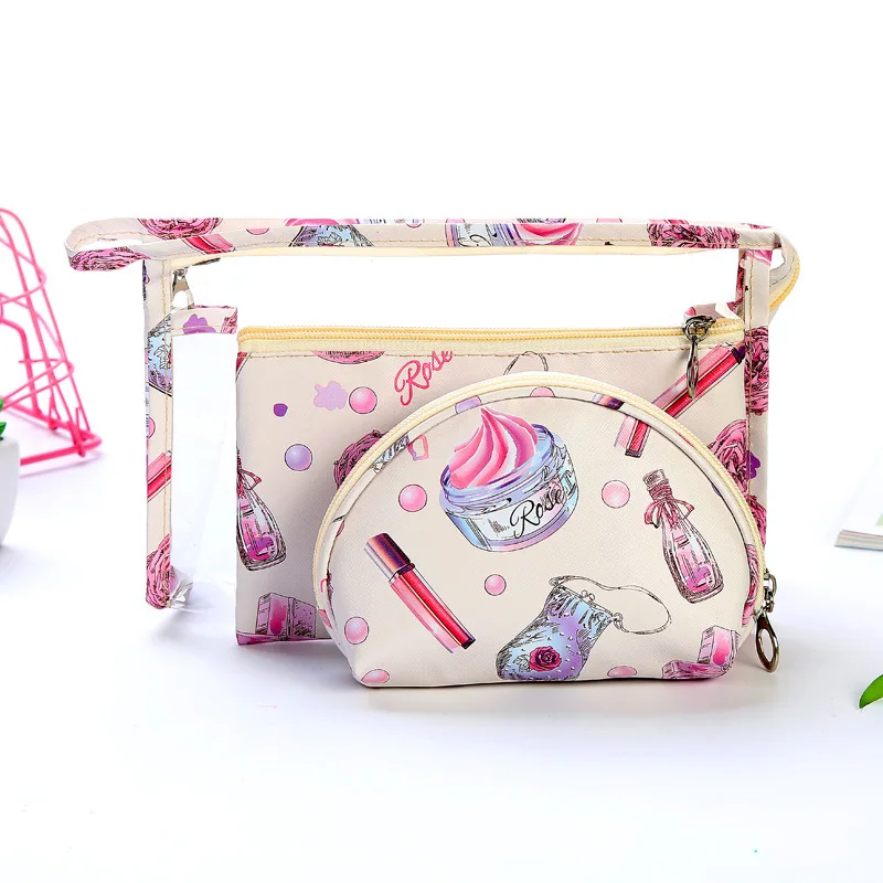 Cosmetic Bags for Women New Printed Transparent Pvc Bag 3Pcs/set Portable Travel Wash Storage Bag Hand-Held Cosmetic Pouch
Cosmetic Bags for Women New Printed Transparent Pvc Bag 3Pcs/set Portable Travel Wash Storage Bag Hand-Held Cosmetic Pouch